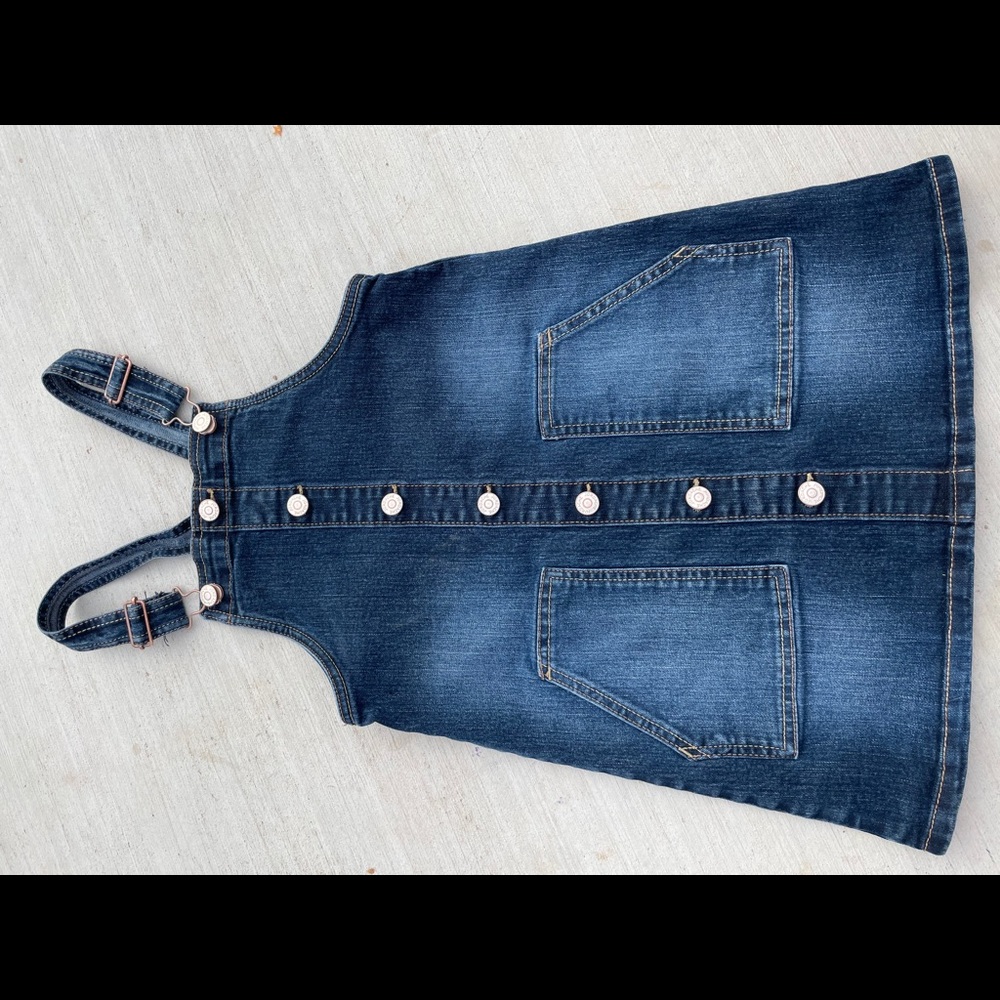 Girls denim jumper/dress